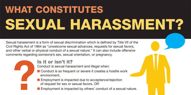 Infographic What Constitutes Sexual Harassment